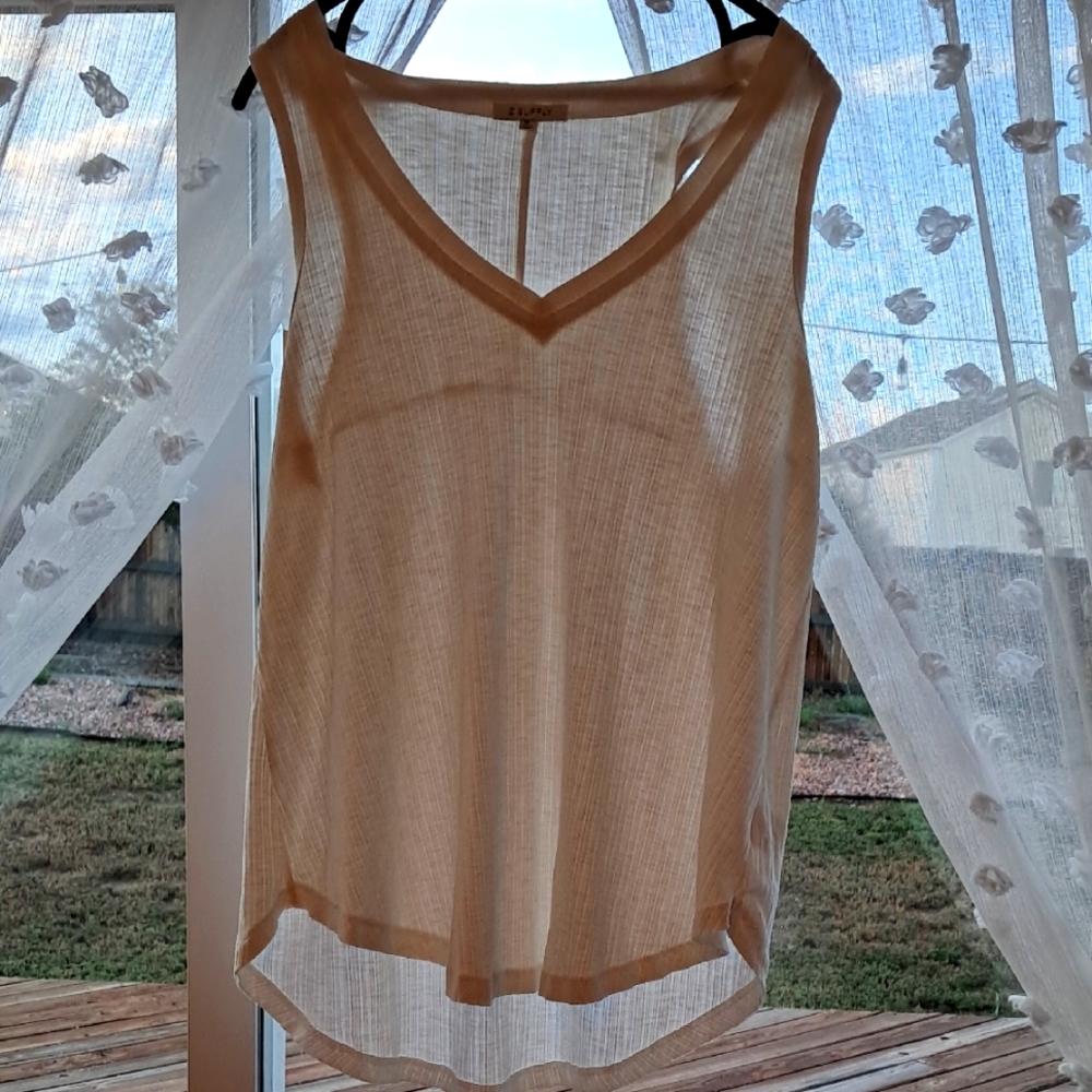 Sheer White Tank Top